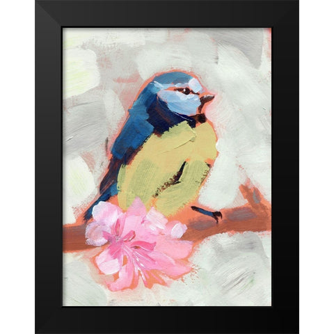 Painted Songbird II Black Modern Wood Framed Art Print by Parker, Jennifer Paxton