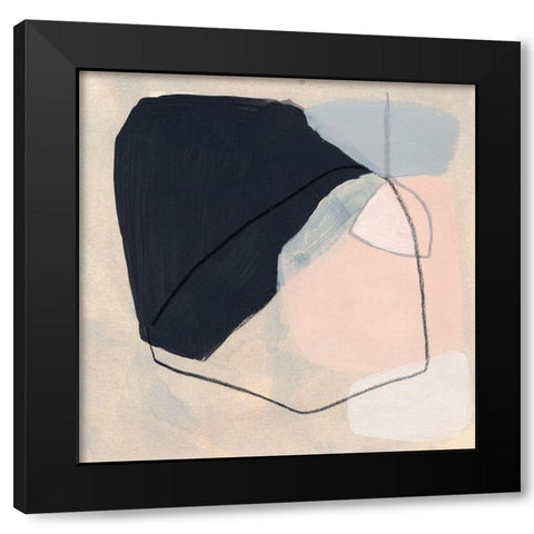Keystone I Black Modern Wood Framed Art Print with Double Matting by Vess, June Erica