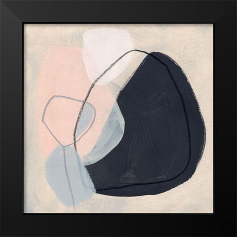 Keystone IV Black Modern Wood Framed Art Print by Vess, June Erica