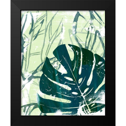 Palm Pastiche I Black Modern Wood Framed Art Print by Vess, June Erica