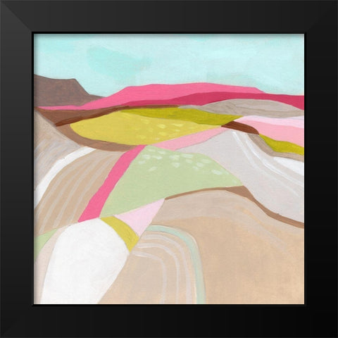 Valley Path I Black Modern Wood Framed Art Print by Vess, June Erica