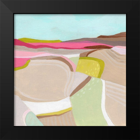 Valley Path II Black Modern Wood Framed Art Print by Vess, June Erica