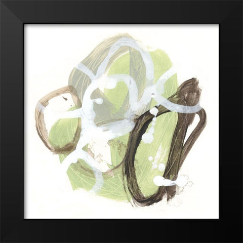 Verdigris Circuit III Black Modern Wood Framed Art Print by Vess, June Erica