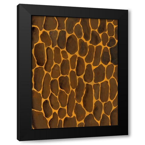 Of the Wild Patterns I Black Modern Wood Framed Art Print with Double Matting by Moore, Regina