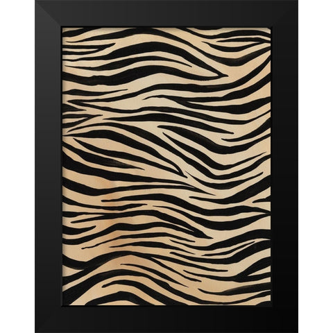 Of the Wild Patterns V Black Modern Wood Framed Art Print by Moore, Regina
