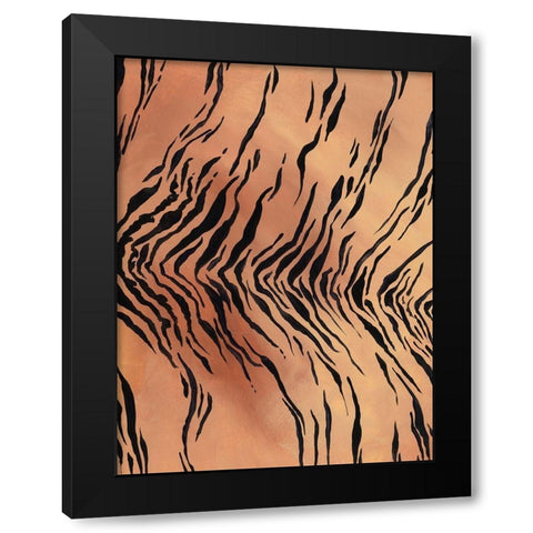 Of the Wild Patterns VI Black Modern Wood Framed Art Print with Double Matting by Moore, Regina