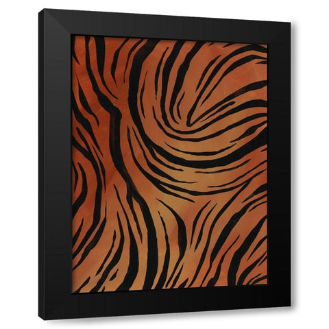Of the Wild Patterns VII Black Modern Wood Framed Art Print by Moore, Regina