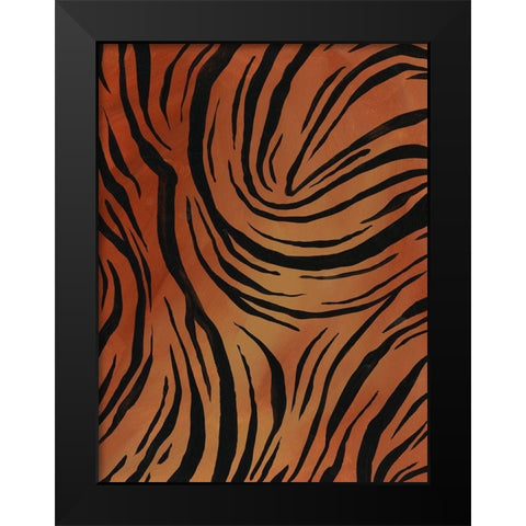 Of the Wild Patterns VII Black Modern Wood Framed Art Print by Moore, Regina