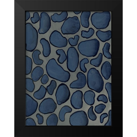 Of the Wild Patterns VIII Black Modern Wood Framed Art Print by Moore, Regina
