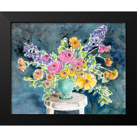 Abundant Arrangement I Black Modern Wood Framed Art Print by Moore, Regina