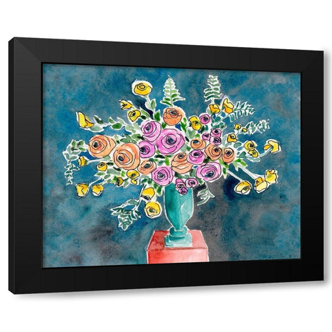Abundant Arrangement II Black Modern Wood Framed Art Print with Double Matting by Moore, Regina