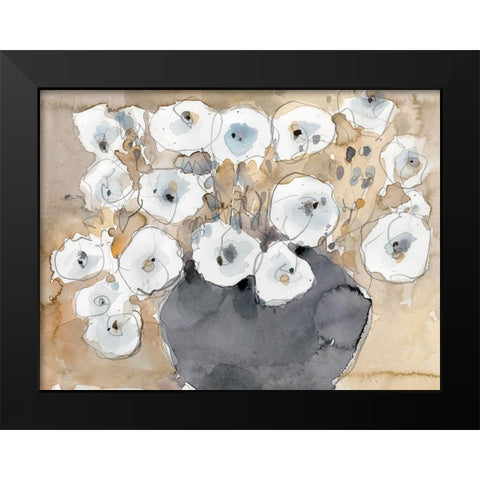 Another White Blossom I Black Modern Wood Framed Art Print by Dixon, Samuel