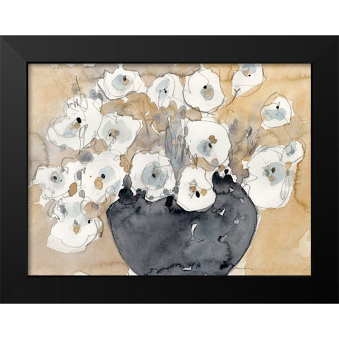 Another White Blossom II Black Modern Wood Framed Art Print by Dixon, Samuel