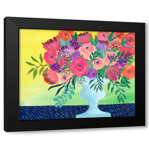 Imaginary Floral I Black Modern Wood Framed Art Print with Double Matting by Moore, Regina