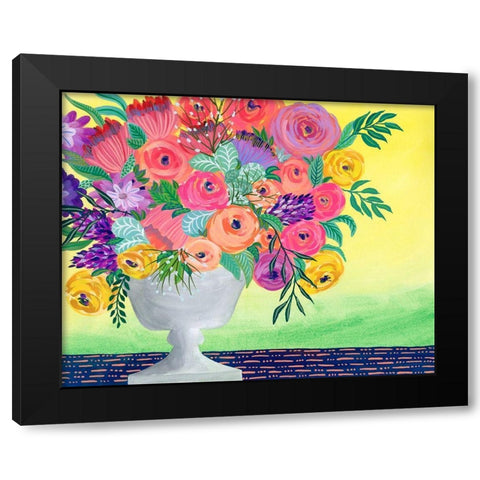 Imaginary Floral II Black Modern Wood Framed Art Print by Moore, Regina