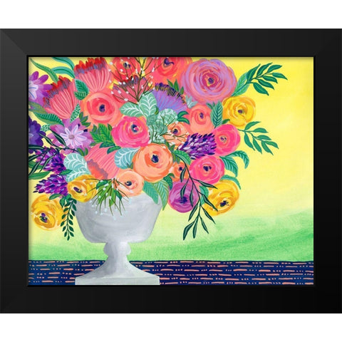 Imaginary Floral II Black Modern Wood Framed Art Print by Moore, Regina