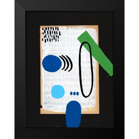 Vivid Order II Black Modern Wood Framed Art Print by Moore, Regina