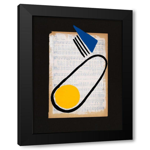 Vivid Order III Black Modern Wood Framed Art Print by Moore, Regina