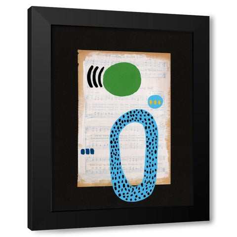 Vivid Order V Black Modern Wood Framed Art Print with Double Matting by Moore, Regina