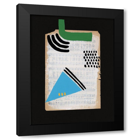 Vivid Order VI Black Modern Wood Framed Art Print with Double Matting by Moore, Regina
