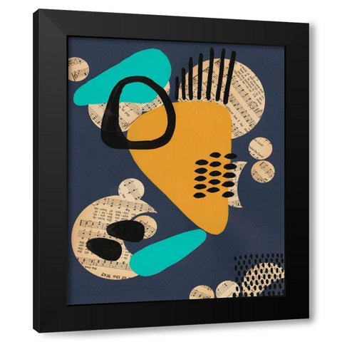 Contemporary Configuration IV Black Modern Wood Framed Art Print by Moore, Regina