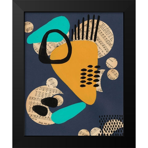 Contemporary Configuration IV Black Modern Wood Framed Art Print by Moore, Regina