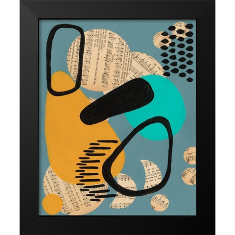 Contemporary Configuration V Black Modern Wood Framed Art Print by Moore, Regina
