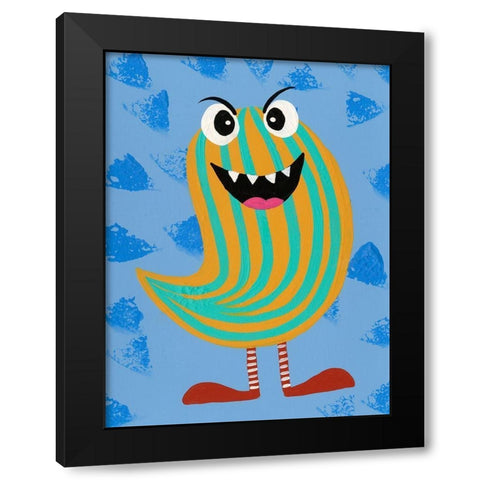 Happy Creatures IX Black Modern Wood Framed Art Print with Double Matting by Moore, Regina