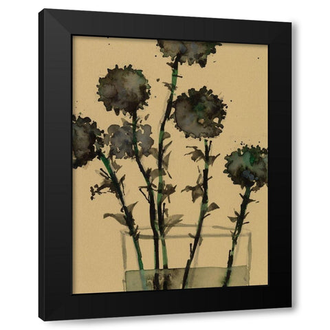 Dry Stems I Black Modern Wood Framed Art Print with Double Matting by Dixon, Samuel