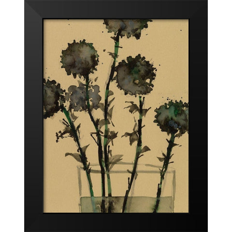 Dry Stems I Black Modern Wood Framed Art Print by Dixon, Samuel