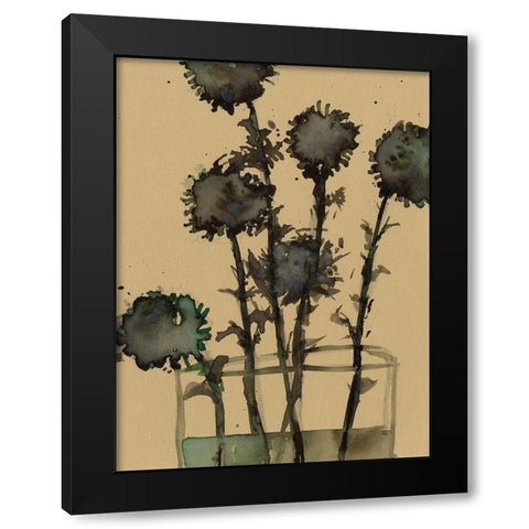 Dry Stems II Black Modern Wood Framed Art Print with Double Matting by Dixon, Samuel