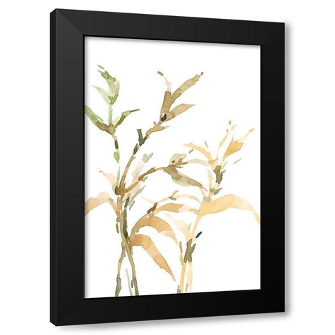Stems II Black Modern Wood Framed Art Print with Double Matting by Dixon, Samuel