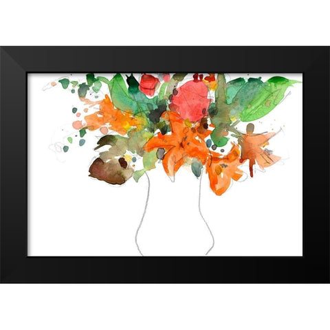 Expressive Bouquet I Black Modern Wood Framed Art Print by Dixon, Samuel