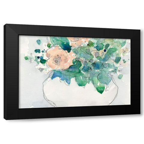 Pastel Arrangement I Black Modern Wood Framed Art Print with Double Matting by Dixon, Samuel