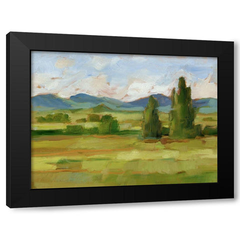 Tuscan Vista II Black Modern Wood Framed Art Print with Double Matting by Harper, Ethan