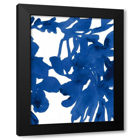 Azure Silhouette I Black Modern Wood Framed Art Print by Vess, June Erica