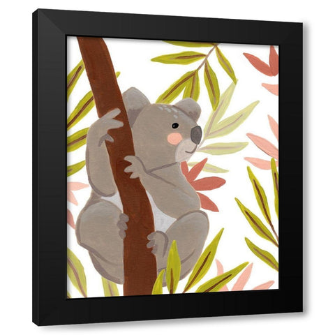 Koala-ty Time II Black Modern Wood Framed Art Print with Double Matting by Vess, June Erica
