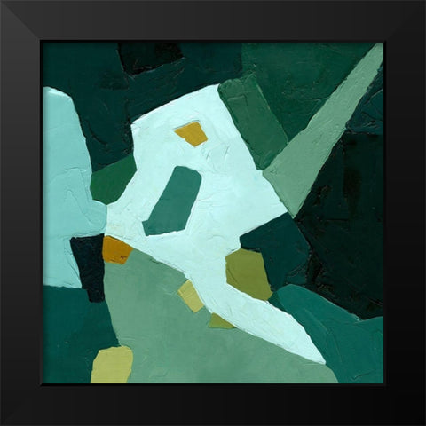 Palette Abstract I Black Modern Wood Framed Art Print by Caroline, Emma