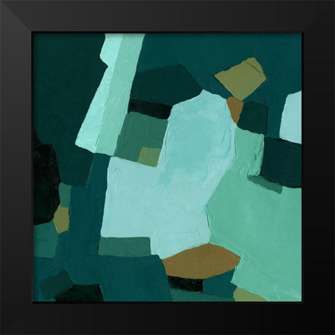 Palette Abstract II Black Modern Wood Framed Art Print by Caroline, Emma