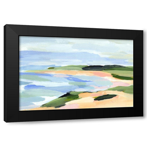 Pastel Coastline I Black Modern Wood Framed Art Print by Warren, Annie