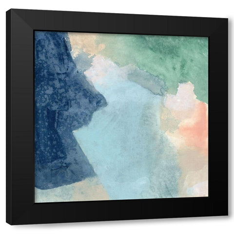 Sea Patch I Black Modern Wood Framed Art Print with Double Matting by Vess, June Erica