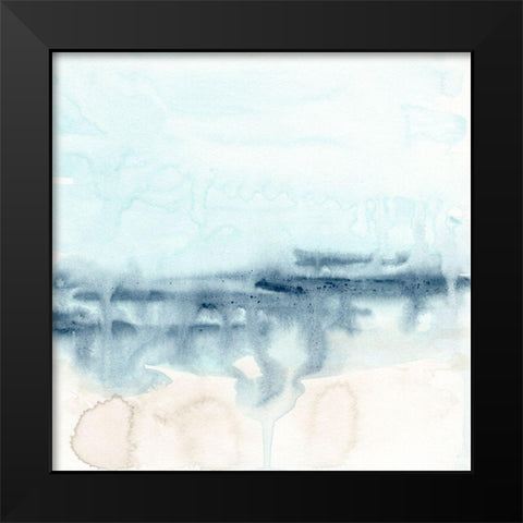 Marshline Impression II Black Modern Wood Framed Art Print by Vess, June Erica