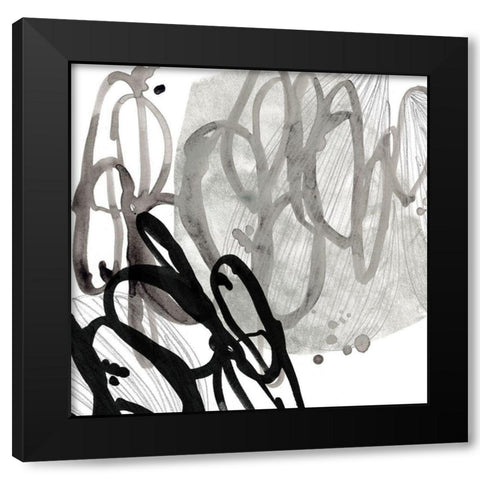 Cellular Journey I Black Modern Wood Framed Art Print with Double Matting by Vess, June Erica