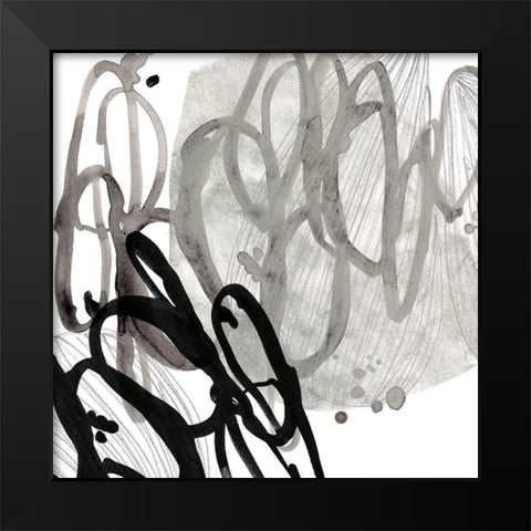 Cellular Journey I Black Modern Wood Framed Art Print by Vess, June Erica