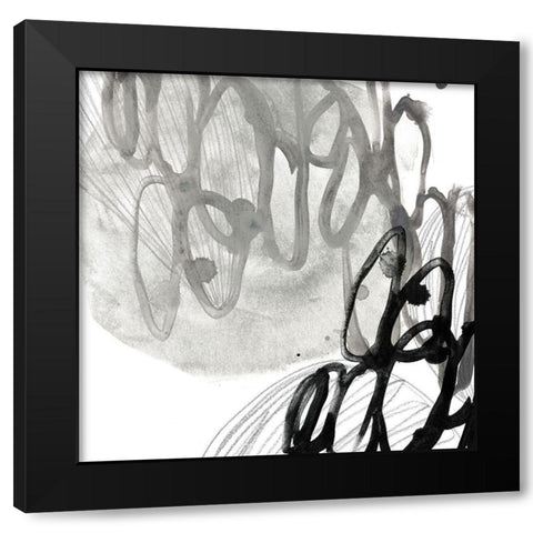 Cellular Journey III Black Modern Wood Framed Art Print by Vess, June Erica