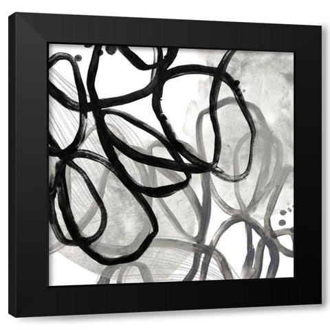 Cellular Journey VI Black Modern Wood Framed Art Print by Vess, June Erica