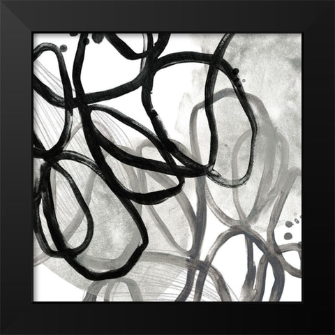 Cellular Journey VI Black Modern Wood Framed Art Print by Vess, June Erica