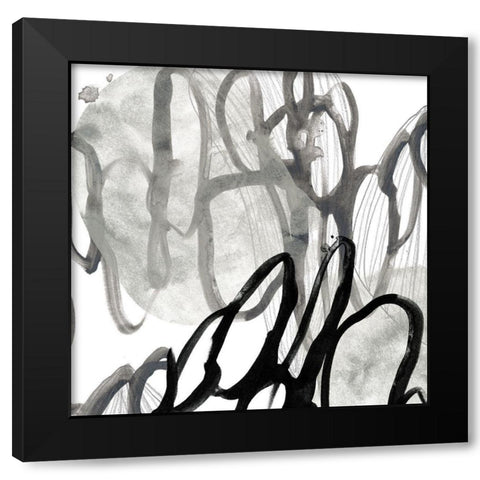 Cellular Journey VII Black Modern Wood Framed Art Print with Double Matting by Vess, June Erica