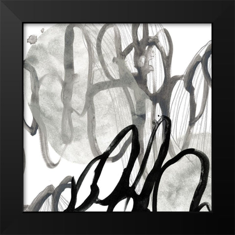 Cellular Journey VII Black Modern Wood Framed Art Print by Vess, June Erica