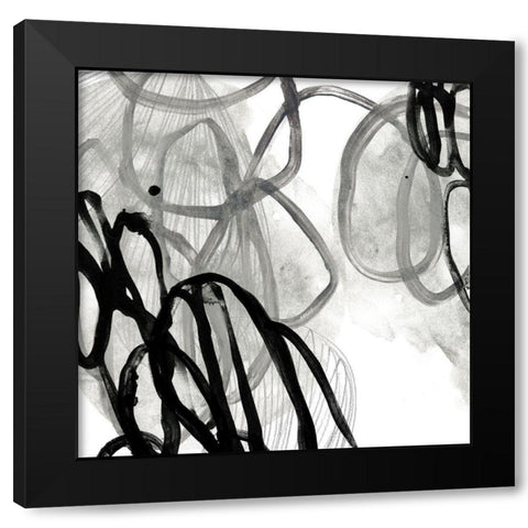 Cellular Journey IX Black Modern Wood Framed Art Print by Vess, June Erica